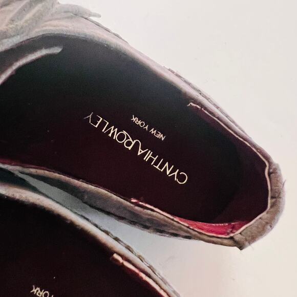 Cynthia Rowley Sian Gray Suede Oxford Lace Up Shoes Size 7.5 - Picture 4 of 7